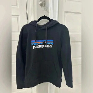 Patagonia Uprisal Hoodie Spell Out Hooded Pullover Sweatshirt Logo Medium Unisex